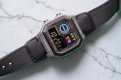 Nissan GTR Themed CASIO AE-1200WHUB. Royale Watch Mod. Negative Display