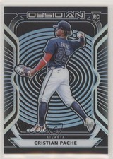 2021 Panini Chronicles Obsidian Electric Etch Carolina Blue Cristian Pache 0ky0