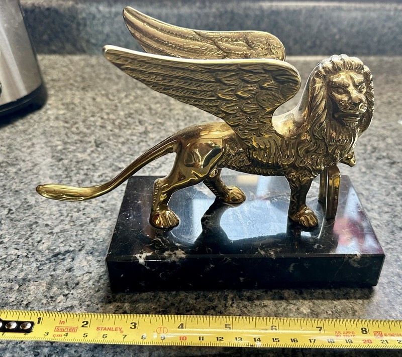 Solid brass the lion of San Marco