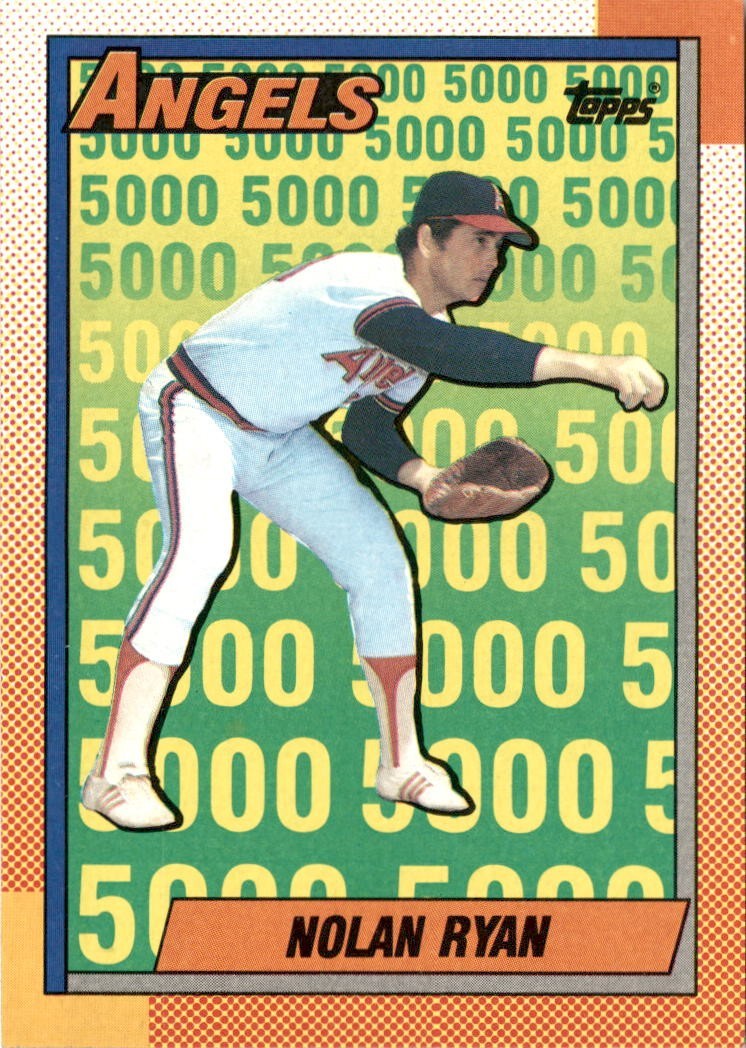 1990 Topps Nolan Ryan #3 Angels 5000 K's HOF
