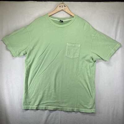 Vintage 2004 Gap Short Sleeve Pocket T Shirt Key Lime Green XL Super Soft Cotton