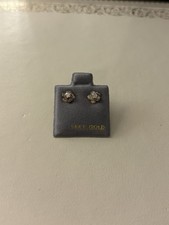 14k Gold Labs created Diamond Earrings With Removable Flowers