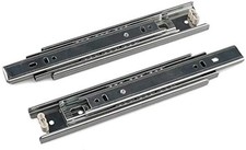 Drawer Slides, 8 Inch Full Extension 3 Section Ball Bearing Side Mounted Draw...