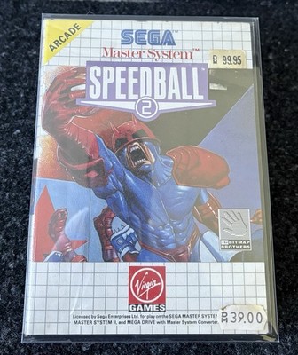 SEGA Master System Speedball 2   Komplett mit Anleitung & OVP   Sammler RAR CIB