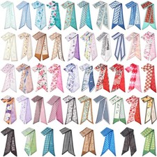 48 Pcs Bulk Purse Scarf Headband for Hair Purse Scarf Handbag Neck Ribbon for...