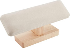 Wooden Watch Display Stand, T-Bar Bracelet Holder Faux Suede Jewelry Organizer H