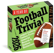 Year of Football Trivia! Page-A-Day® Calendar 2026: League Leaders, Famous First