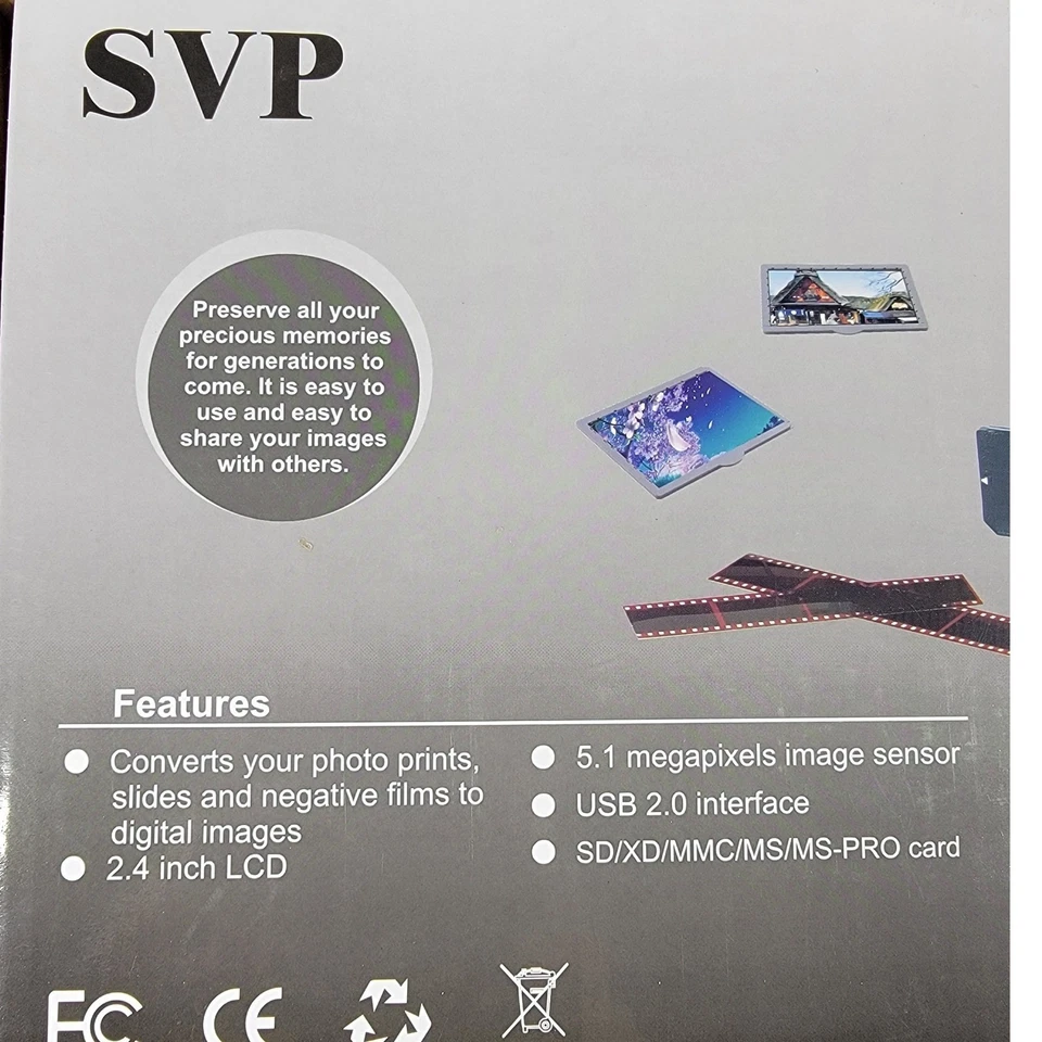 SVP PS9700 3-in-1 Photo Film Slide Scanner 10MP Digital Converter Open Box - Image 4 of 4