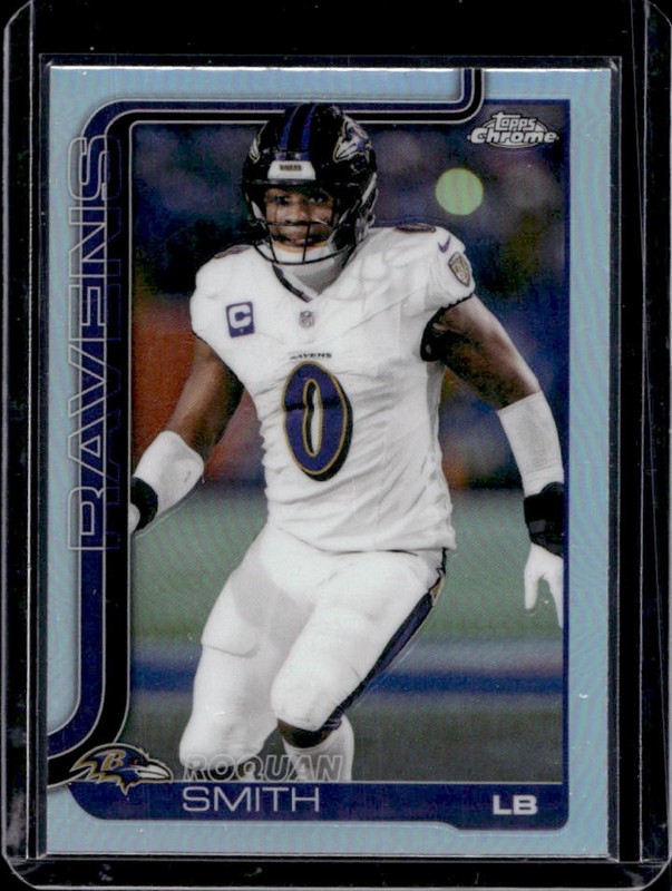 2025 Topps Chrome Roquan Smith Refractor #27 Ravens