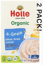 2 Organic Oat Whole Grain Cereal, 6 Months, 8 oz 227 g TWO BOXES NEW USA