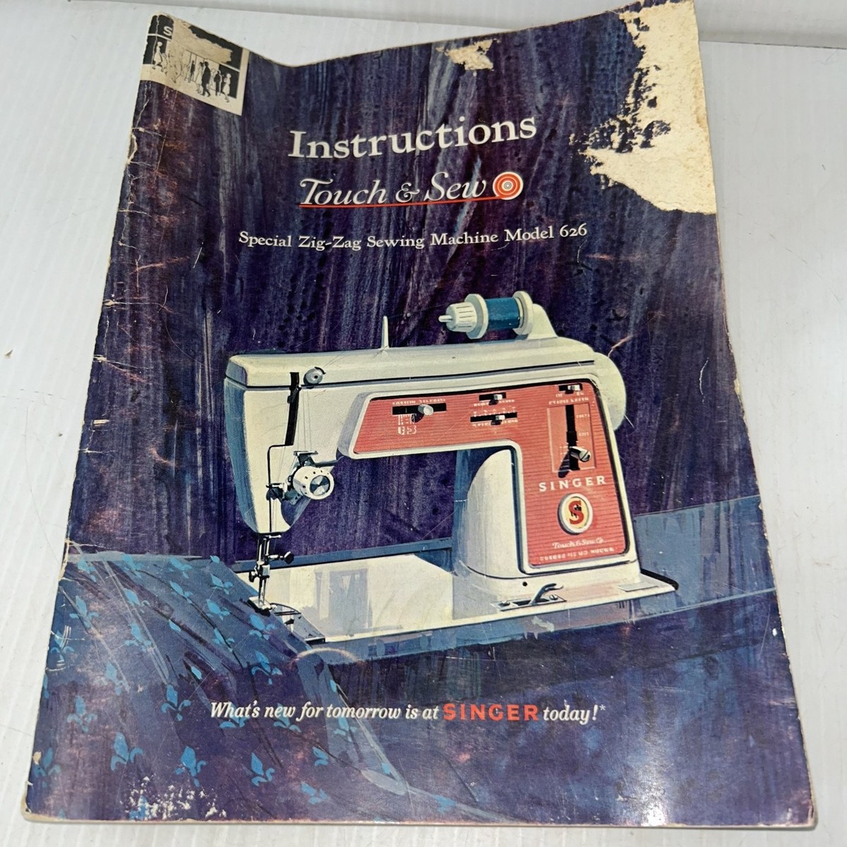 Singer Touch & Sew Special Zig-Zag Sewing Machine Model 626 Manual