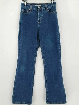 Levis Jeans Womens Size 4 PM Bootcut Leg Design With Logo Dark Denim 512