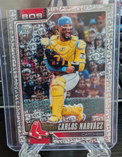 2026 Topps Series 1 Carlos Narvaez Spring Training Parallel Red Sox