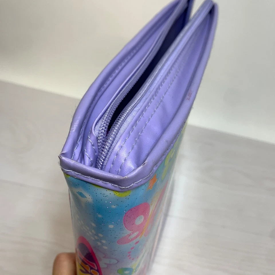 Carpeta de 3 anillas Lisa Frank Angel niña con cierre de cremallera diseño colorido Foto 3 de 4