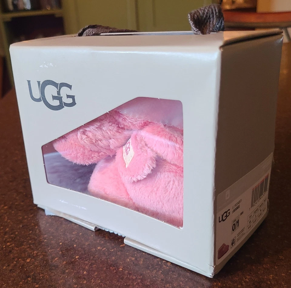 UGG Bixbee Botines Infantiles Rosa Talla 0/1 Bebé Niña Zapatos 0-6M Suave Nuevo en Caja Foto 2 de 4