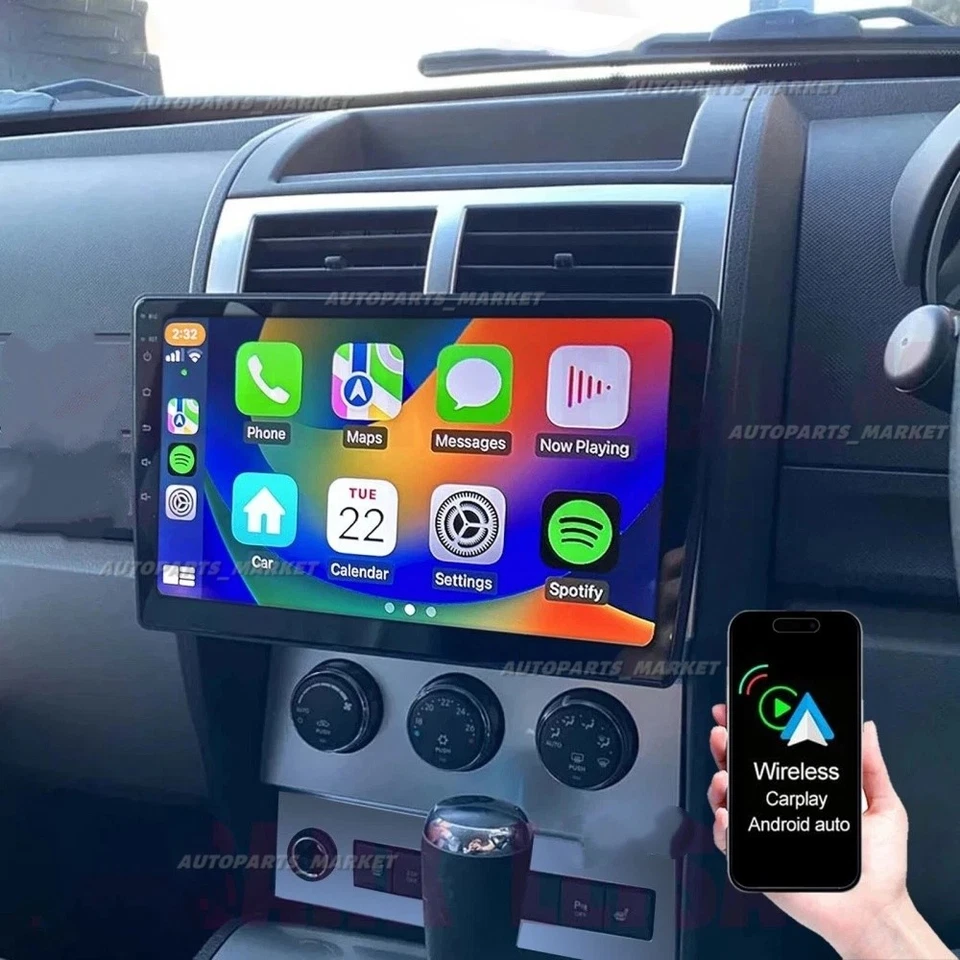 For 2007-2012 Dodge Nitro 10"Android13 Carplay Car Stereo Radio GPS Navi WIFI BT Foto 2 de 4