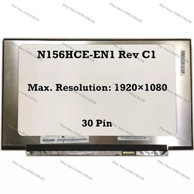 N156HCE-EN1 Rev C1 15.6'' FHD 1920×1080 72% NTSC LCD Screen Panel IPS eDP 30 Pin