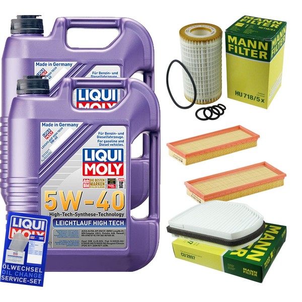 Inspektionspaket 10L Liqui Moly 5W-40 FüR Mercedes SLK R170 32 A M G Kompressor-image