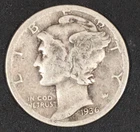 A Silver Mercury Dime from 1936!  Free Shipping