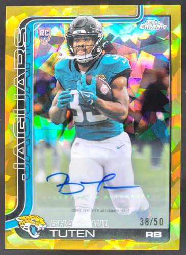 2025 Topps Chrome Bhayshul Tuten Gold Refractor (RAW)