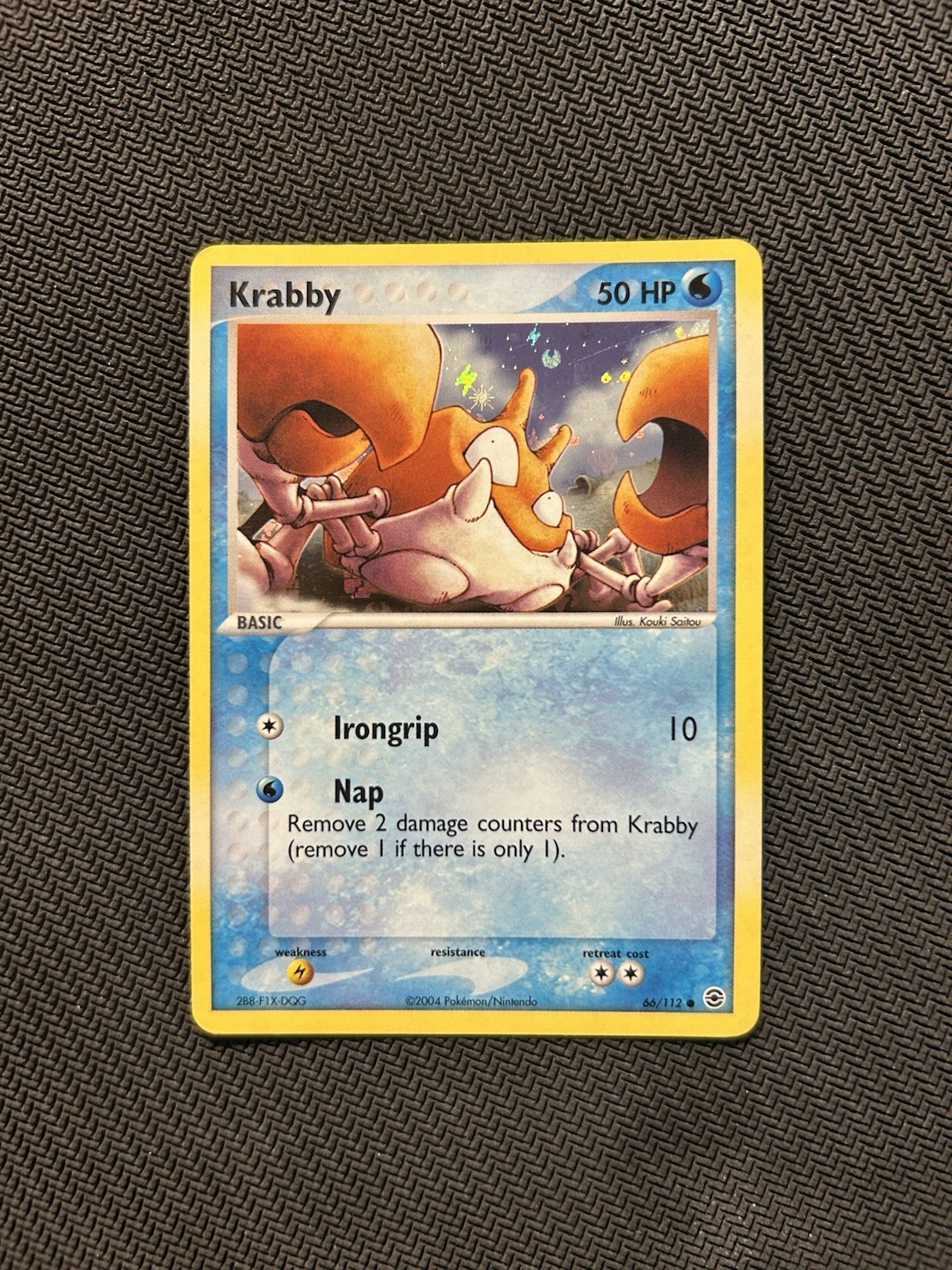 Pokemon TCG Krabby 66/112 Reverse Holo! LP/MP Condition! See Description!