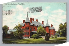 Oak Grove Sanitarium Flint Michigan Vintage Postcard