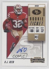 2018 Panini Contenders Rookie Ticket Auto DJ Reed #213 Auto 7eo