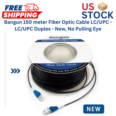 Bangun 100 meter Fiber Optic Cable LC/UPC - LC/UPC Duplex - New, No Pulling Eye
