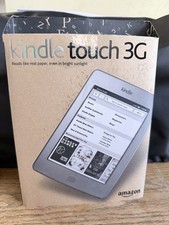 Amazon Kindle Touch D01200 4th Generation Wi-Fi 3G E-Reader Silver Grey S13