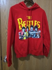 The Beatles 2xl Red Logo Hoodie