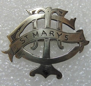 Late 19th/Early 20th Century St Marys MC Monogram (Cycling Club) Pin Badge