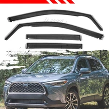 In-Channel For Toyota Corolla Cross 22-25 24 Smoke Wind Rain Guard Window Visors