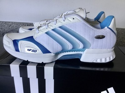Adidas Climacool F50, Gr. 48 2/3, UK13, weiß/blau/mehrfarbig, neu