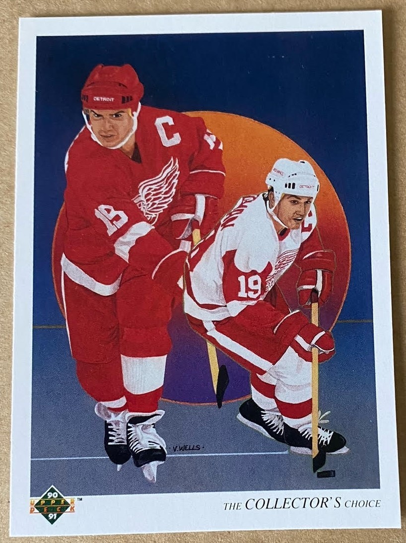 STEVE YZERMAN HOF 1990-91 UPPER DECK FRENCH Edition Card #303 NM-MT Condition