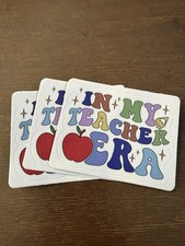 3 Pk In My Teacher Era - Sticker Decal 3 Inch - School Education Teach