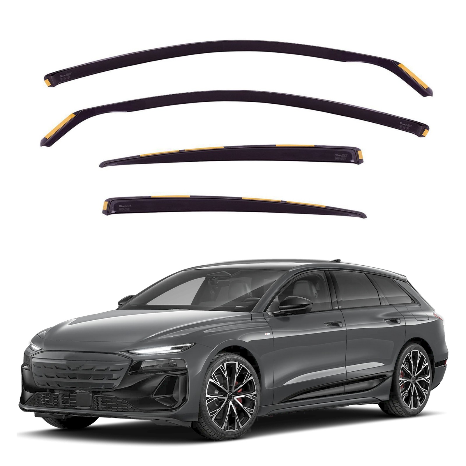 Déflecteurs Audi A6 E-TRON 2024 pour stopper la buée et les sifflements de vent en roulant