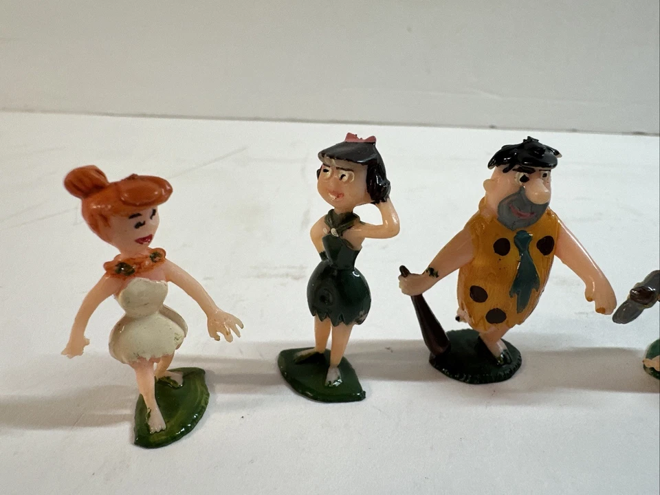 Hanna-Barbera Tinykins 1961 Flintstones Conjunto de 6 ~ Fred Barney - Imagem 2 de 4