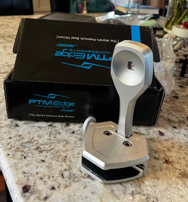 PTM Watersports ZXR-300 ski surf boat Pivoting Mirror Bracket - Silver - NEW