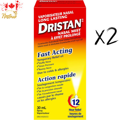 Dristan Long Lasting Nasal Mist (30mL) | 2 Pack | Fast Acting Relief