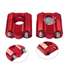 2pcs HandleBar Fat Bar Mount Clamps Risers Adaptor 7/8'' to 11/8'' Dirt Pit Bike