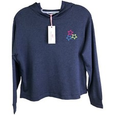 Vineyard Vines Sweatshirt Kids L 14 Blue Dream Cloth Hoodie Stars - NWT
