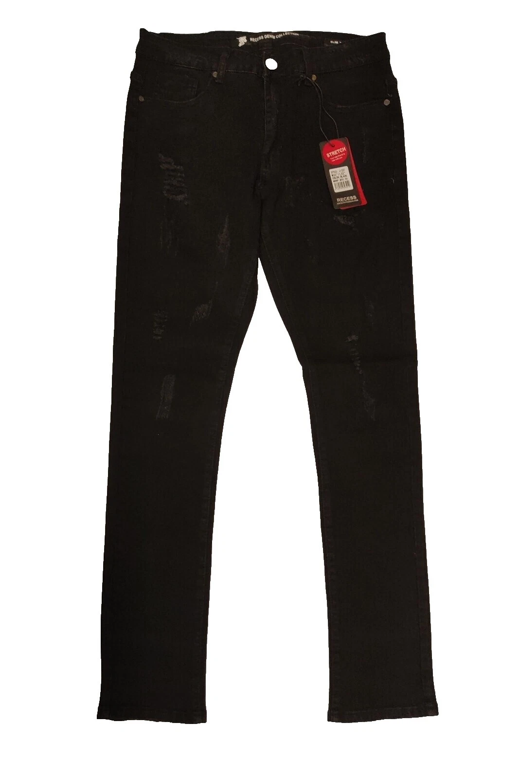 Black Cotton Jeans for Men