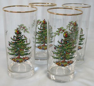 spode christmas tree tumblers