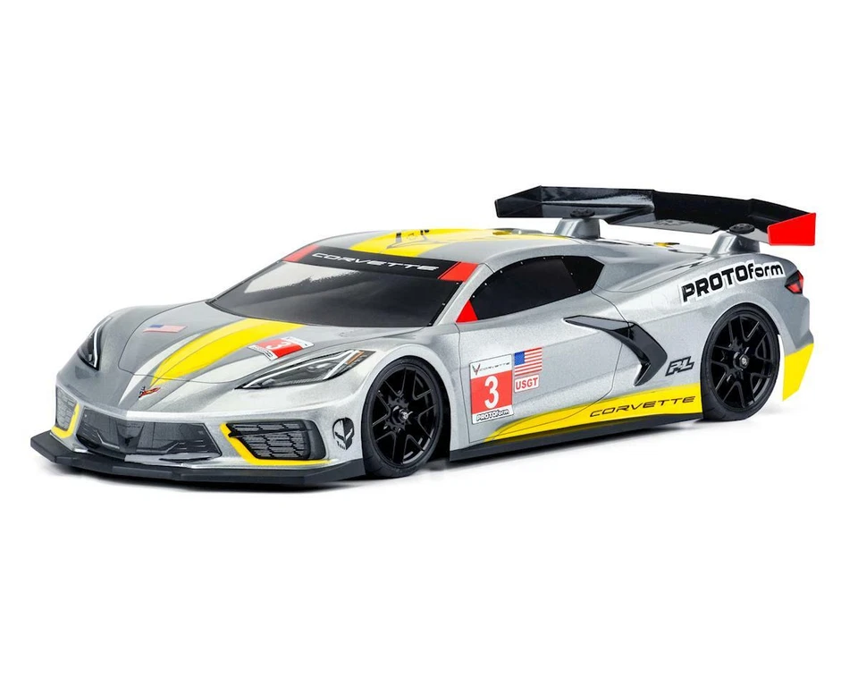 Protoform Chevrolet Corvette C8 Touring Car Body (Clear) (190mm) [PRM1574-25] - Image 2 of 4