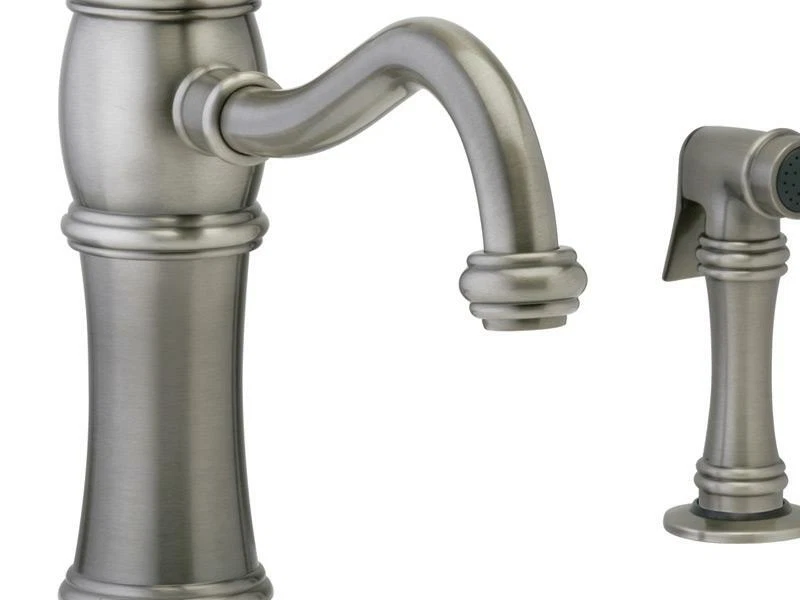 Grifo de cocina y bar PHYLRICH 3 ANILLOS con spray lateral - bronce antiguo Foto 3 de 3