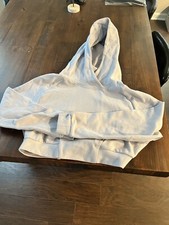 Alphalete Identity Crop Hoodie Light Purple Lilac Womens Small