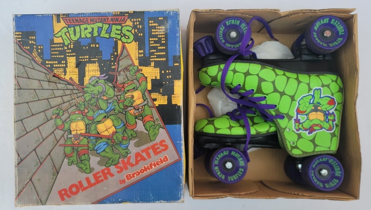 1990 Vintage Teenage Mutant Ninja Turtles ROLLER SKATES Brookfield