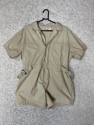 Levis Romper Womens XS Short Sleeve Alva Safari Cinch Waist Utility Oversized