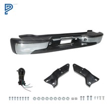Complete Chrome Rear Bumper For Chevy Tahoe Suburban Yukon Xl 1500 2000-2006