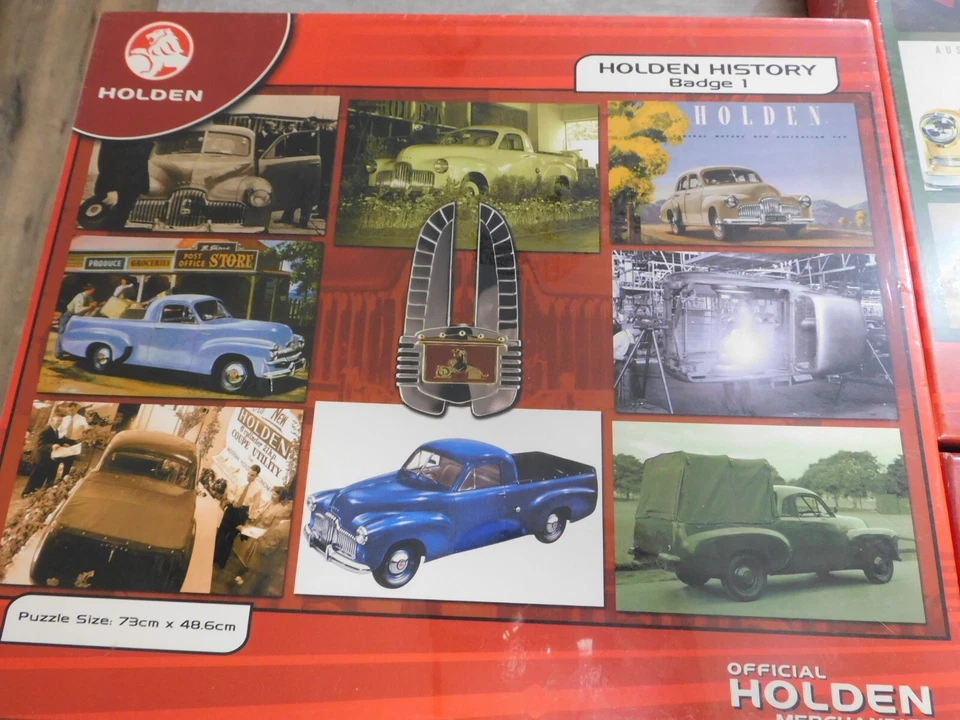 3 x Official Holden Merchandise 1000 piece Jigsaw Puzzles Badge 1, 2 & 3 Sealed - image 3 of 4